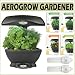 AeroGarden Space-Saver 6 with Gourmet Herb Seed Kit - Black