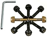 Zoo York Allen Skateboard Hardware - 1 Inch - Black / Gold