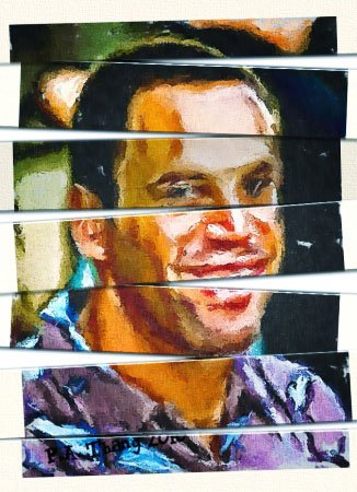 Limited Edition Artwork - Theme: Sport & Entertainment - Oil on Canvas - Custom Order: Completely Handpainted Painting from Motif #I090 - Free to Choose Realistic or Impressionistic Style - Stripes size: No Stripes At All Or Choose S M L XL XXL - Unframed - Canvas Size 16