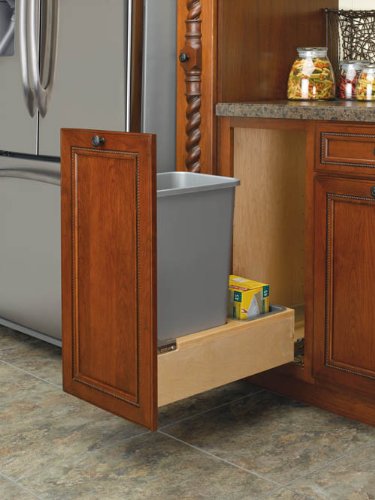 Images for Rev-A-Shelf 4WCBM-1550DM-1 Single 50 quart Waste Container - Wood - Maple-Natural