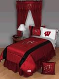 Wisconsin University Badgers Bedskirt Queen