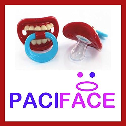 Smiling Teeth Baby Pacifier-BPA Free Pacifier for Baby 0-6 6-12 Months - For Infants, Newborns, Boys and Girls - Funny Novelty Pacifier - Full Money Back Guarantee