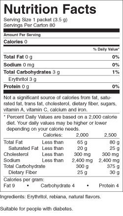 Truvia Natural Sweetener 80 Pack