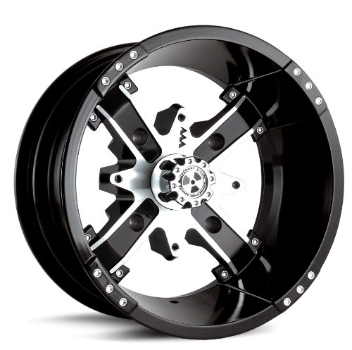 MotoSport Alloys M6 Nuke Black Machined 14x7 