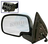 2001, 2002 GMC Sierra 3500 SLT Driver Side Mirror Head Assembly - Power Non Heated Folding Chrome