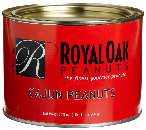 Royal Oak Gourmet Virginia Cajun Spiced Peanuts, 20-Ounce Tins (Pack of 3)