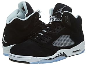 Nike Mens Air Jordan Retro 5 Oreo Basketball Shoes Black/Cool Grey/Black 136027-035 Size 11