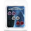 9mm Metallic Rose Stud Earrings Set