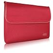 Case-Mate 15" Glovez Sleeve for 15" MacBook Pro Laptop, Neoprene Interior, Perforated Nylon Exterior, Leather Accent, Sienna Red  (67644)