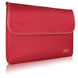 Case-Mate 15 Glovez Sleeve for 15 MacBook Pro Laptop, Neoprene Interior, Perforated Nylon Exterior, Leather Accent, Sienna Red  (67644)
