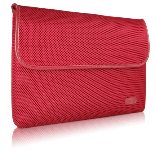 Case-Mate 15 Glovez Sleeve for 15 MacBook Pro Laptop, Neoprene Interior, Perforated Nylon Exterior, Leather Accent, Sienna Red  (67644)