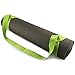 Adjustable Cotton Yoga Mat Carrying Strap, Green