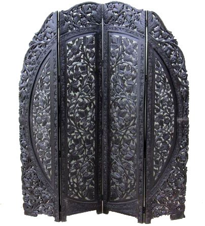 REAL SIMPLE...A HANDCARVED HANDMADE ROOM DIVIDER