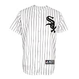 MLB Youth Chicago White Sox A.J. Pierzynski White/Black Pinstripe Home Short Sleeve 6 Button Synthetic Replica Baseball Jersey Fall 2011  (White/Black Pinstripe, Large)