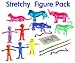 (Pack No.2) Stretchy Figures Pack of 15 - Stretchy Aliens - Stretchy Jungle Animals - Stretchy Snakes - Great Party Loot Bag Fillers -_s-1