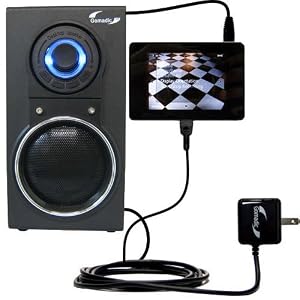 10 Watt Battery Powered Portable Amplified Audio Speaker with Dual charger also charges the iRiver Clix