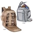 Victory Beverage Dispenser Backpack With Acrylic Tumblers (Tan/Gold)