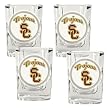 USC Trojans NCAA 4pc Shot Glass Set USC Trojans NCAA 4pc Shot Glass Set