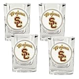 USC Trojans NCAA 4pc Shot Glass Set