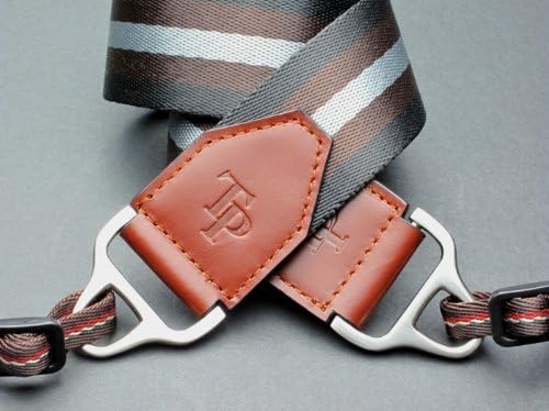 Luxury Universal Genuine Leather Thick Nylon Span Camera Shoulder Neck Strap B