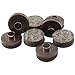 Nail-On Heavy Duty Felt Pads for Wood Furniture and Hard Floor Surfaces – Protect your Hard Floor Surfaces from Scratches, 7/8” Round Furniture Protectors, Walnut Brown (8 Pieces)