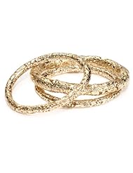 Kendra Scott "Filagree" 14k Gold-Plated Lucca Bangle Bracelet, Set of 3
