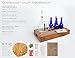 Handcrafted Small Batch Beer Making Home Brewing Kit with cobalt blue bottles