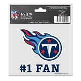 TENNESSEE TITANS 3"X4" ULTRA DECAL WINDOW CLING