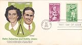 Babe Zaharias & Bobby Jones First Day Issue Golf Stamps