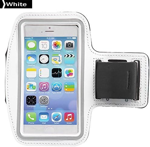 SeresRoad® Premium Running Sports Gym Armband Case Cover for 5.5 inch Apple iPhone 6 Plus,with Key Holder Slot,best for Gym, Sports Fitness, Running , Exercise , Workout. (White)