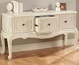 Heirloom Winslow 3 drawer File Storage Console, THREE-DRAWER, IVORY
