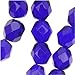 Czech Fire Polish Glass Beads 6mm Round Cobalt Blue (25) 940031
