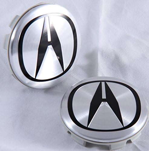 ACURA Center Wheel Cap Hub Floating Self Leveling with silver & Black logo 69mm (2.75 inches)