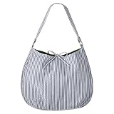 Xhilaration Slouchy Hobo Bag - Blue Seersucker