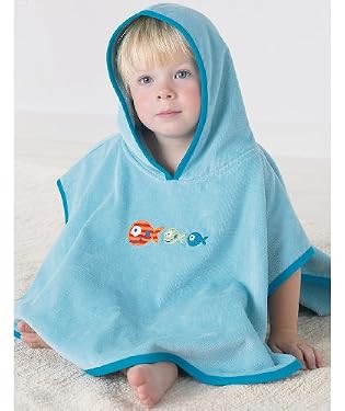 BabyEarth : Bath/swim poncho - blue - age 1-2yrs : Baby & Toddler > Bathing > Towels & Flannels