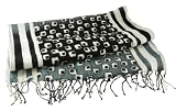 Asian Eye Maki Unisex Wool Scarf Gray/Brown/Black/White One Size