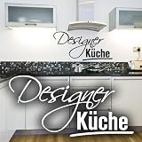 Wandkings Wandtattoo “Designerküche” 100 x 50 cm haselnussbraun – erhältlich in 33 Farben
