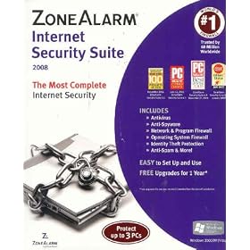 Zonealarm Internet Security Suite 3U Retail Box [Old Version]