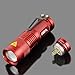 Enjoydeal Red Portable Mini CREE Q5 LED 1200 Lumen Zoomable Flashlight Torch AA/14500