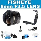 Rokinon FE8M-P 8mm F3.5 Fisheye Lens for Pentax (Black)