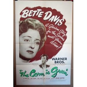 DE08 Corn Is Green BETTE DAVIS 1945 ONE SHEET POSTER.  Heres a terrific 27