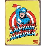 Captain America Distressed Retro Vintage Tin Sign  13x16