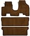 Premier Custom Fit 3-piece Set All One Piece Carpet Floor Mats for Honda and Isuzu (Premium Nylon, Caramel)
