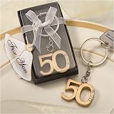 Review Fashioncraft  / 50th Anniversary key ring favors (Set of 36) - Wedding Favors