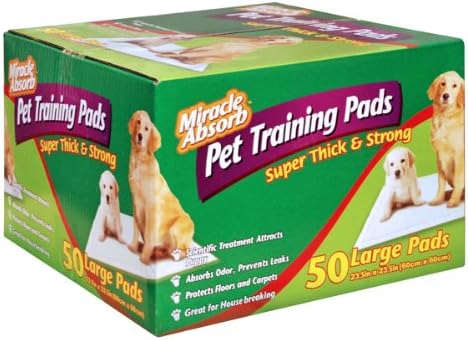 Miracle Absorb Pet Training Pad, Large, 50 Count