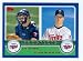 Justin Morneau & Joe Mauer baseball card 2003 Topps Prospects #680 (Minnesota Twins rookie card)