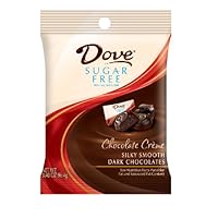 Dove Dark Chocolate Sugar Free Chocolate Creme Candy, 3.4-Ounce Packages (Pack of 6)