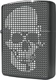ZIPPO (ジッポー) ライター ドットプリントブラックメッキミラー仕上げ 200 MS-BSP ミステリアス スカルB.YS
