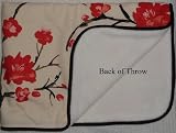 Glenna Jean Wabi Sabi Throw (Floral with Softee Back)