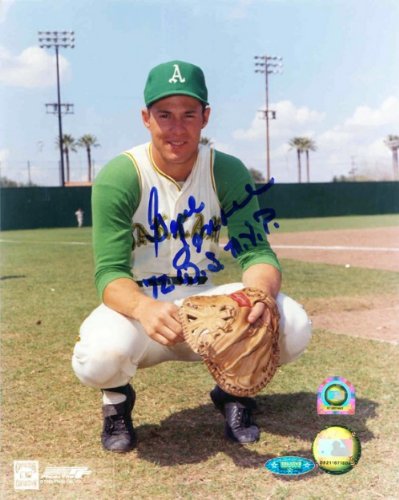 Gene Tenace Autographed/Hand Signed Oakland Athletics 8x10 Photo with 72 WS MVP Inscription (MLB Aut